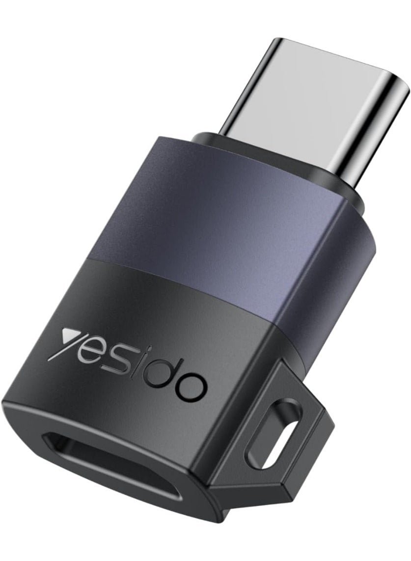 محول YESIDO GS29 OTG (من USB-C ذكر إلى USB 3.0 أنثى)، يدعم نقل البيانات بسرعة عالية تصل إلى 5 جيجابت في الثانية، مصنوع من سبائك الألومنيوم، ويدعم خاصية التوصيل والتشغيل (Plug & Play) للهواتف الذكية والأجهزة اللوحية وأجهزة الكمبيوتر المحمولة.