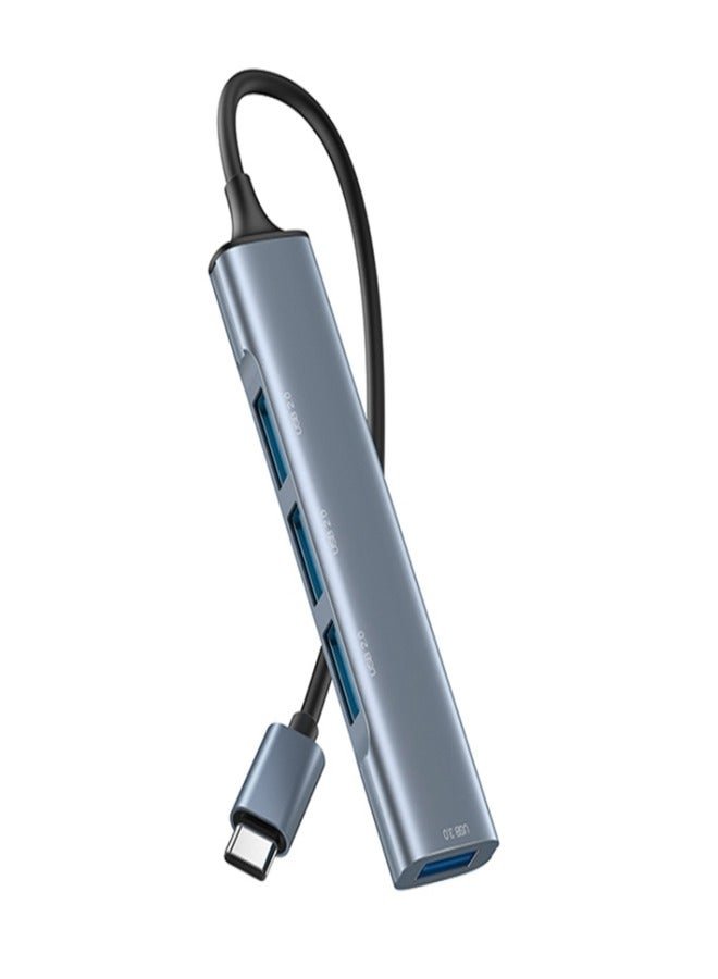 محول موزع محطة إرساء متعدد الوظائف 4 في 1 من Yesido HB17 USB-C / Type-C