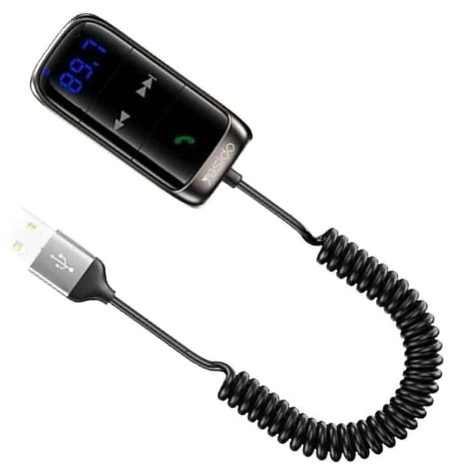 جهاز استقبال FM للسيارة AUX لاسلكي، محول صوت