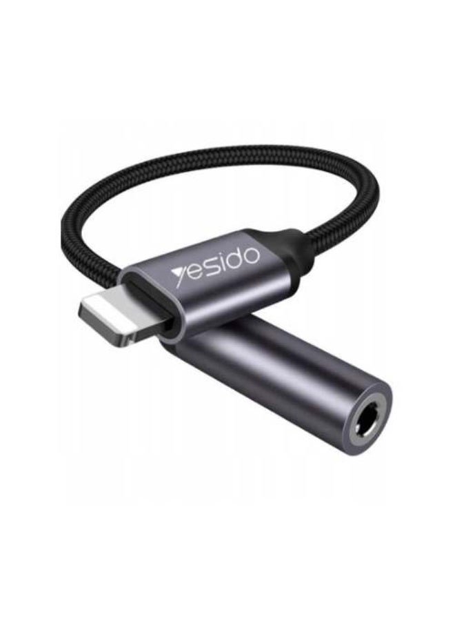 محول الصوت YAU21 Lightning إلى AUX 3.5 مم من