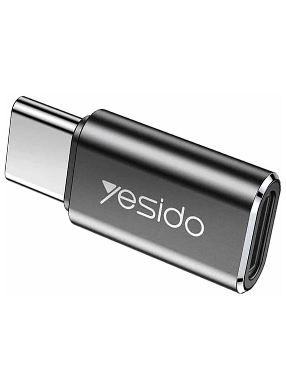 محول USB-C / Type-C إلى 8 Pin OTG من Yesido GS22 (أسود)