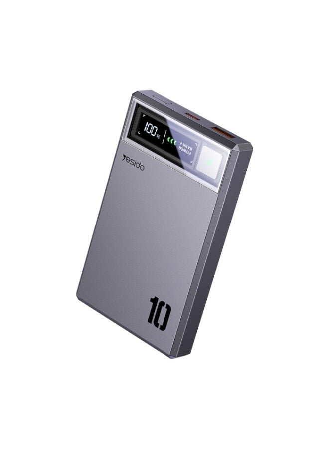 بنك طاقة لاسلكي مغناطيسي YP61 PD20W مع شاشة رقمية عالية الدقة وشحن سريع ومنفذين 10000 مللي أمبير في الساعة