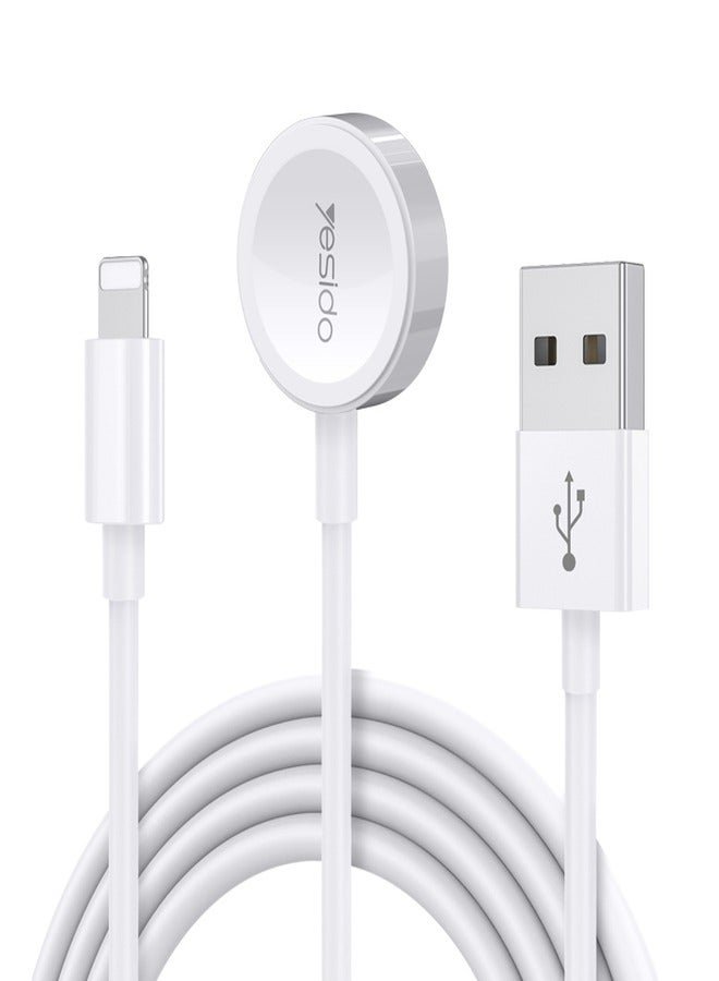 CA70 1.5 متر PVC 2w لـ iWatch قاعدة شحن لاسلكية أصلية مع كابل بيانات شاحن iPhone