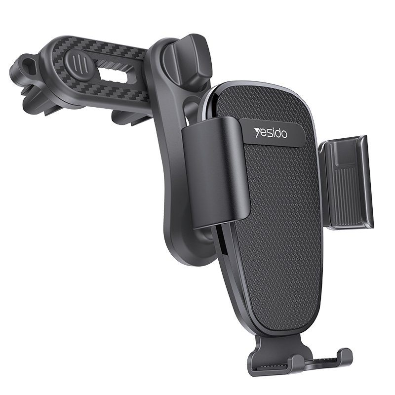 C105 متوافق عالمياً 360 فتحة مكيف Mobile حامل جوال Gravity Hanger Clip لـ سيارة