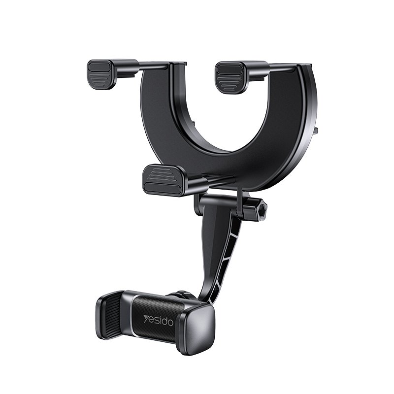 C193 متوافق عالمياً سيارة RearView Mirror حامل جوال Mirror Bracket 360 Degrees حامل سيارة حامل جوال