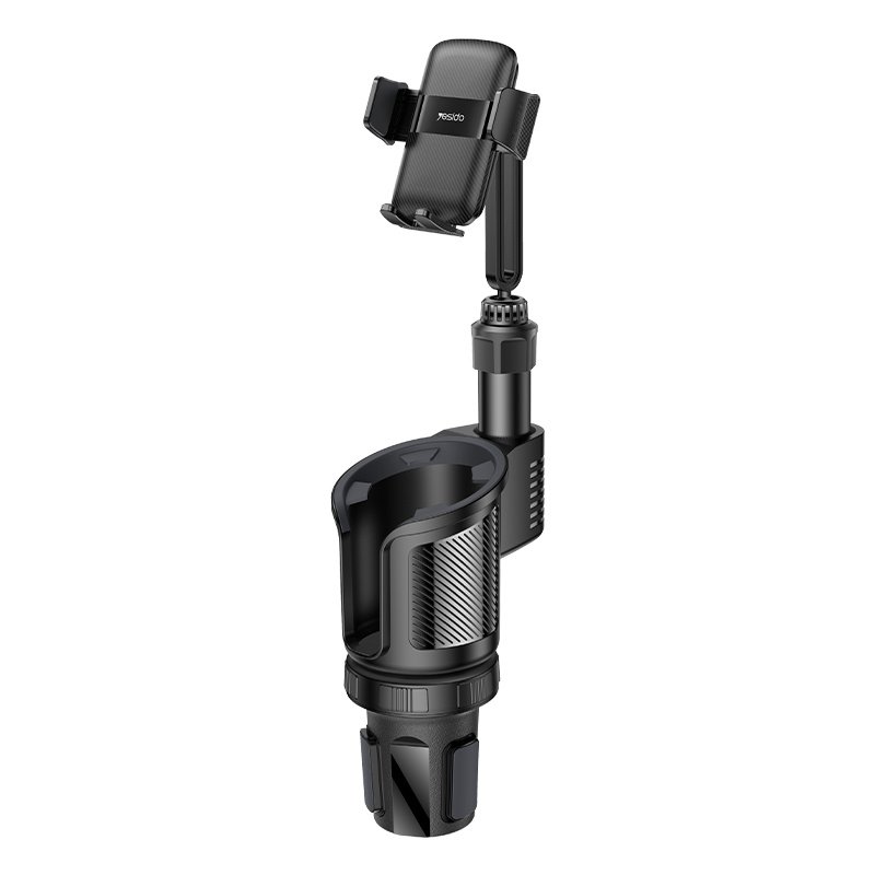 C273 720 دوار جوال Mount 2 in 1 Funtion سيارة Cup Hole مع دوار قابل للتعديل Base حامل جوال