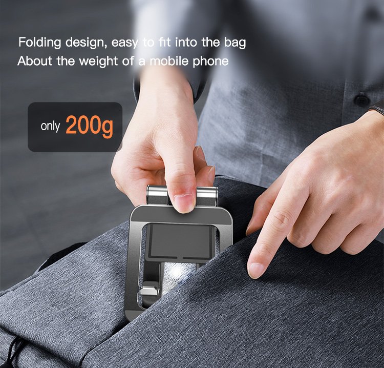 C97 سبيكة ألومنيوم 360 Angle قابل للتعديل تلسكوبي Desk جوال Desktop Stو | تابلت حامل جوال
