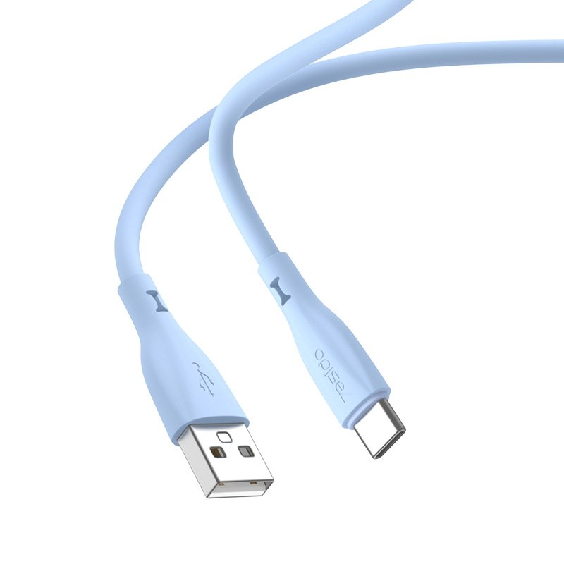 CA119C Max 2A USB To USB-C 1m سيليكون سائل شحن سريع كابل بيانات
