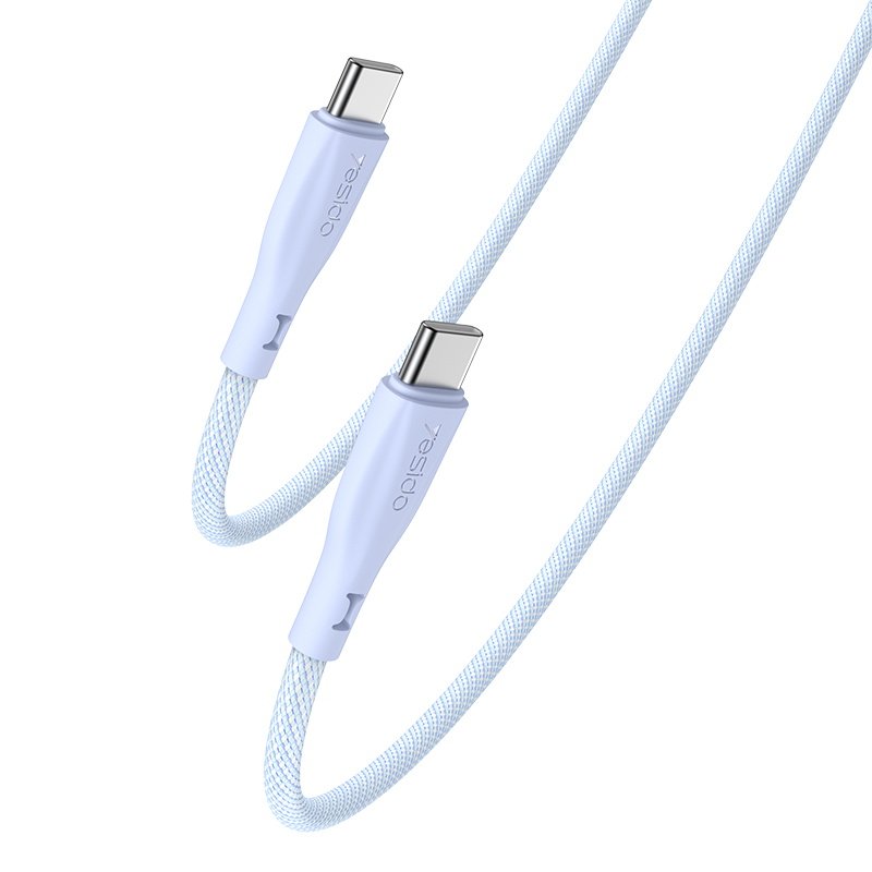 CA168 1.2M 60W شحن سريع Type-C To Type-C Tricolor Choose Freely Durable Silicone كابل بيانات