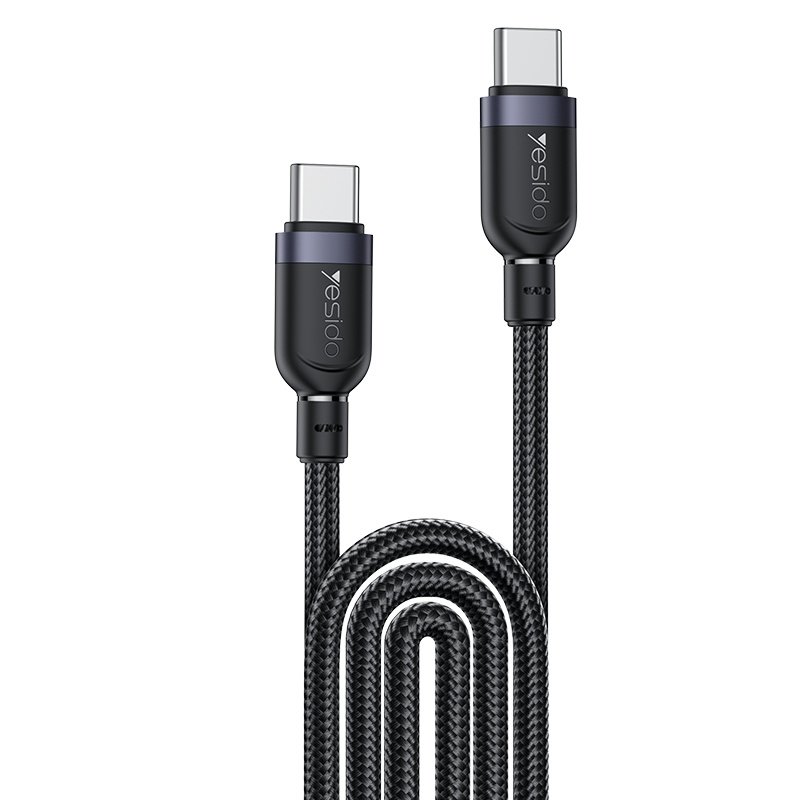 CA194 3M PD 60W شحن سريع Type-C To Type-C Max مع 480Mbps Data Transfer Braided كابل بيانات