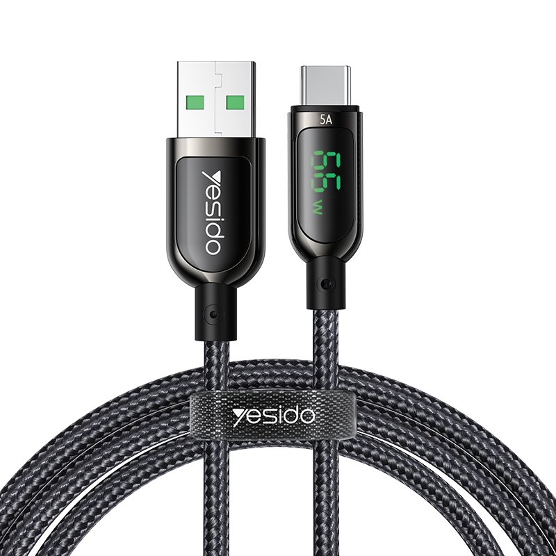 CA85 سبيكة زنك 5A Super شحن سريع USB كابل بيانات USB To Type-C كابل بيانات