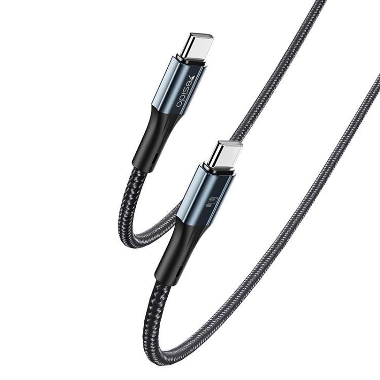 CA96 1.2M 60W (20V/3A) مضفر نايلون شحن سريع Type-C to Type-C كابل بيانات