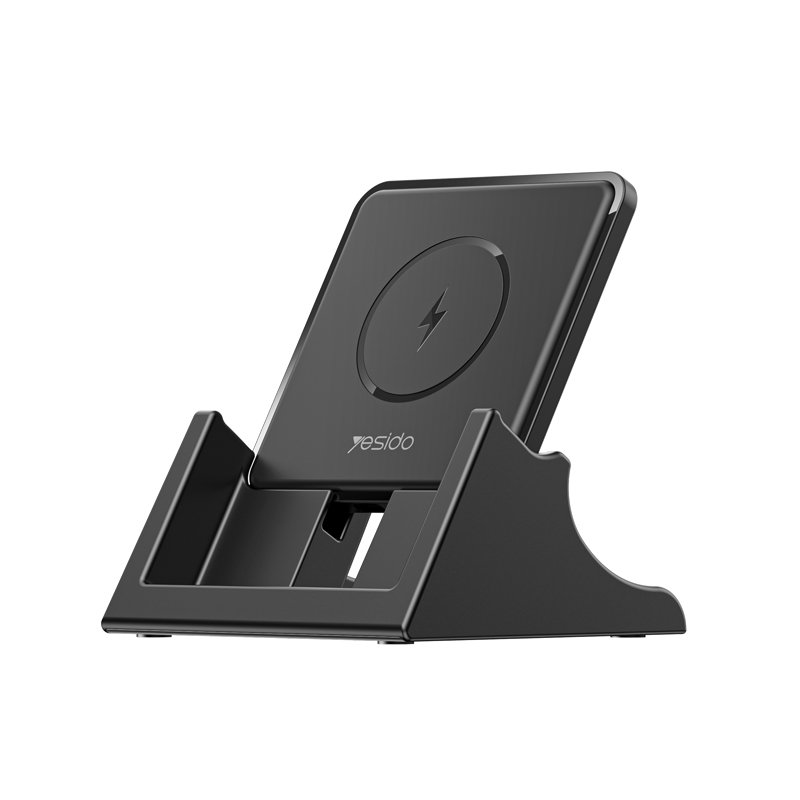 DS15 15W Qi Fast لاسلكي Desktop شاحن Stو متوافق عالمياً شاحن لاسلكي حامل جوال
