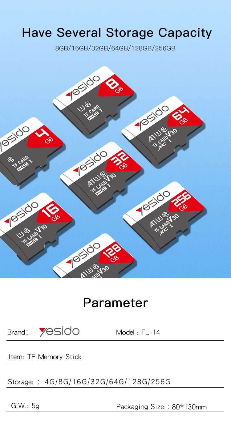 FL14 online selling 4G 8G 16G 32G 64G 128G 256G USB2.0 TF memory سيارةds