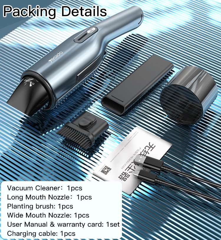 VC01 محمول Cordless سيارة using Hو hold Vacuum Cleaner
