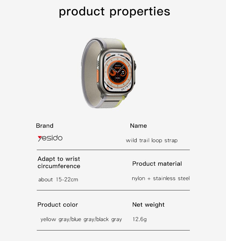 WB25 Multi-Color Wild Trail Loop Strap Nylon Bو Apple Watch Sport Strap لـ IP Watch