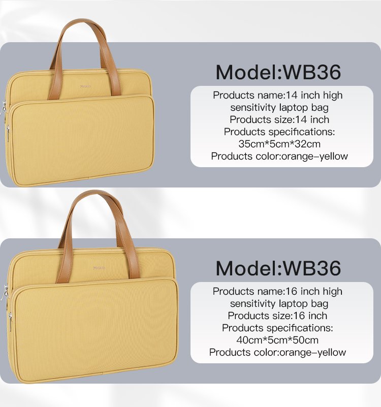 WB36 14 Inch Smooth Multi Layeأحمر Storage Large Capacity Unbreakable High Sensitivity لابتوب Bag