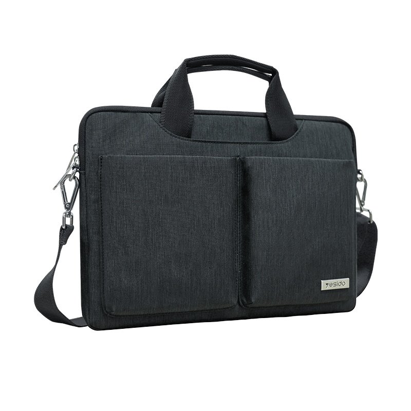 WB47 14 inch Large Capacity مقاوم للماء Anti-splash Fleece Lining أعمال Hو-held لابتوب Bag