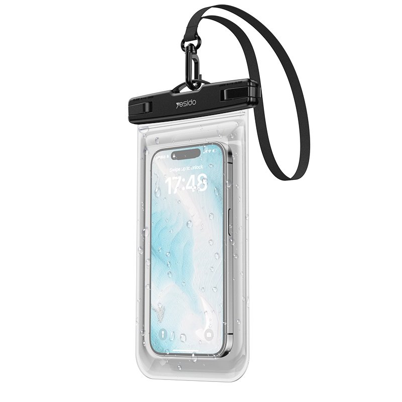 WB49 لمسة واحدة Locking مع سيارةabiner High Sealing Sensitive شاشة لمس شفاف مقاوم للماء Bag