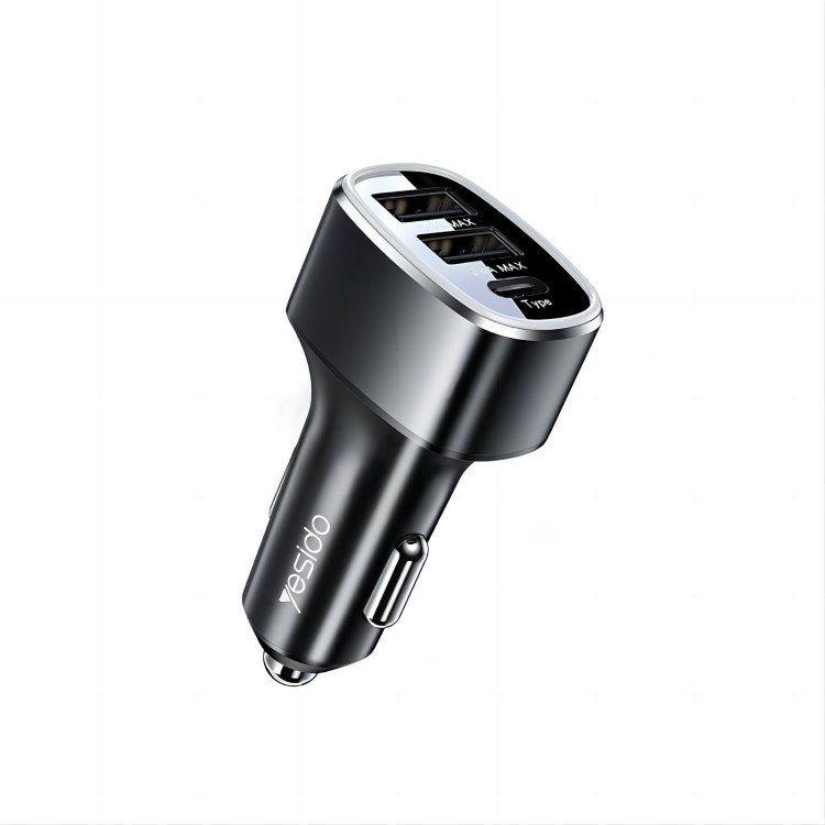 Y47 3 Ports USB و Type-C PD 25W Total 49W Multifunction شاحن سيارة