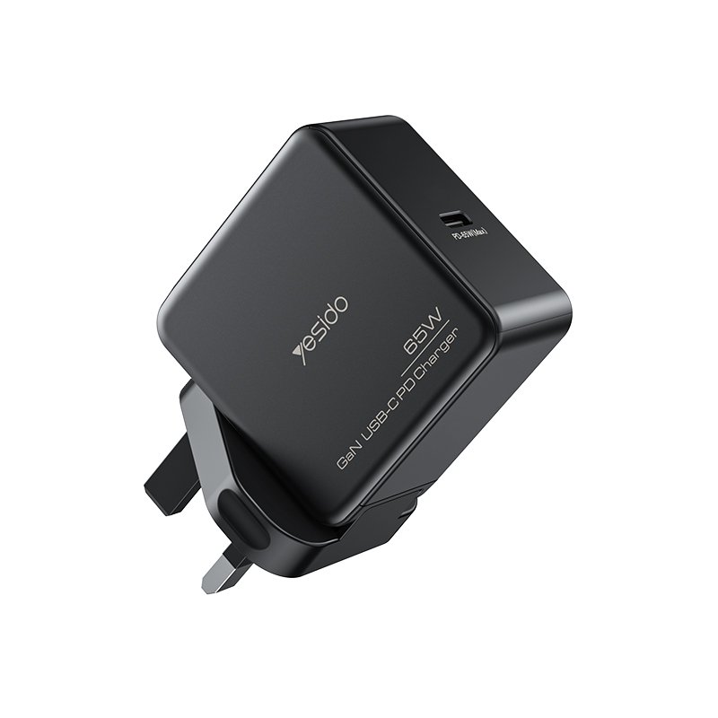 YC37 GaN 65W يدعم QC & PD شحن سريع Travel شاحن Adapter
