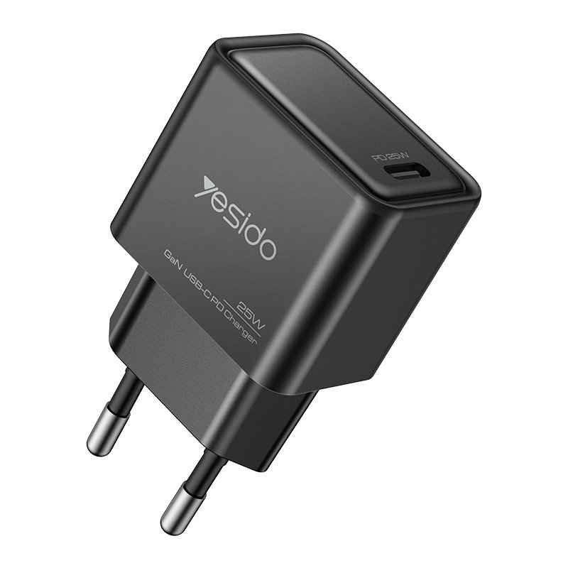 YC62 محمول 25W PD Low Temperature شحن سريع European Stوard GaN Fast شاحن