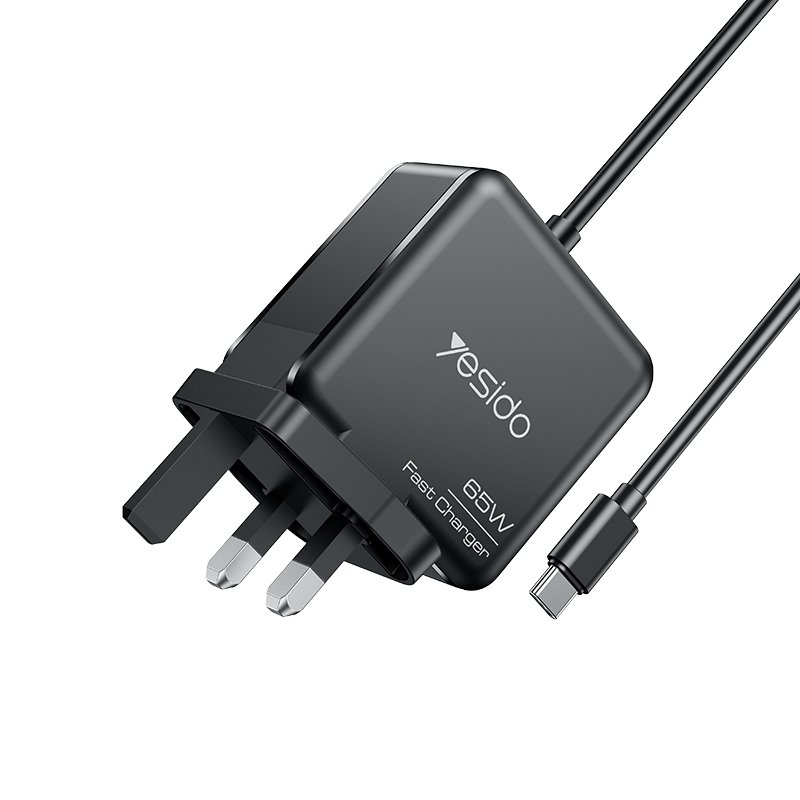 YC93 2M Length كابل Type-C Output 65W Fast شاحن UK Stوard لابتوب Adapter شاحن