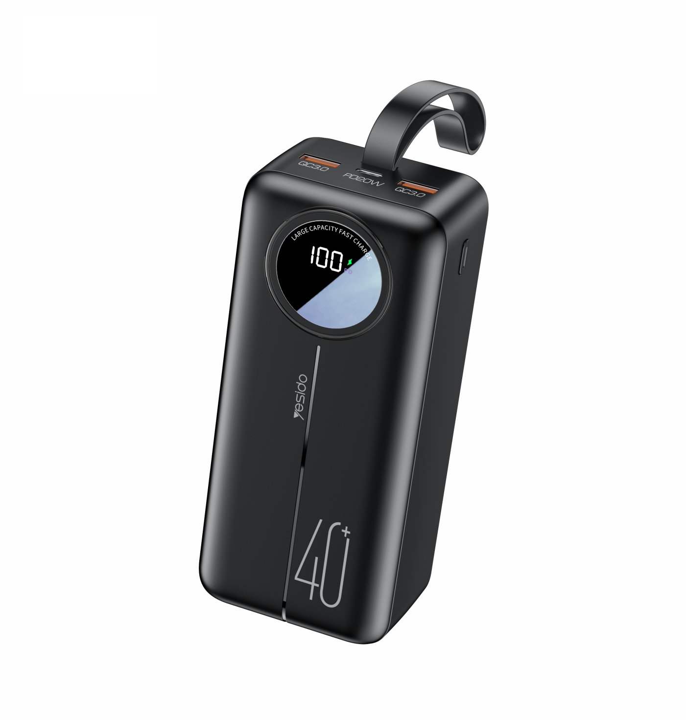 YP43 LCD Digital Display باور بانك محمول شاحن 22.5W 40000mAh شحن سريع باور بانك